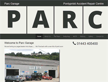 Tablet Screenshot of parc-garage.co.uk